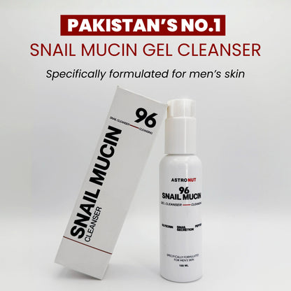 Astronut Men’s Snail Mucin Cleansing Face Wash – Deep Clean, Hydrate & Defend Skin