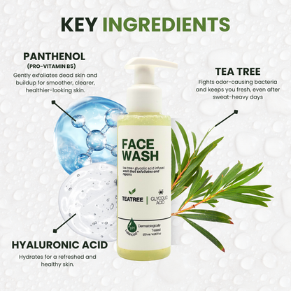 Tea Tree + Glycolic Acid Clarifying Face Wash