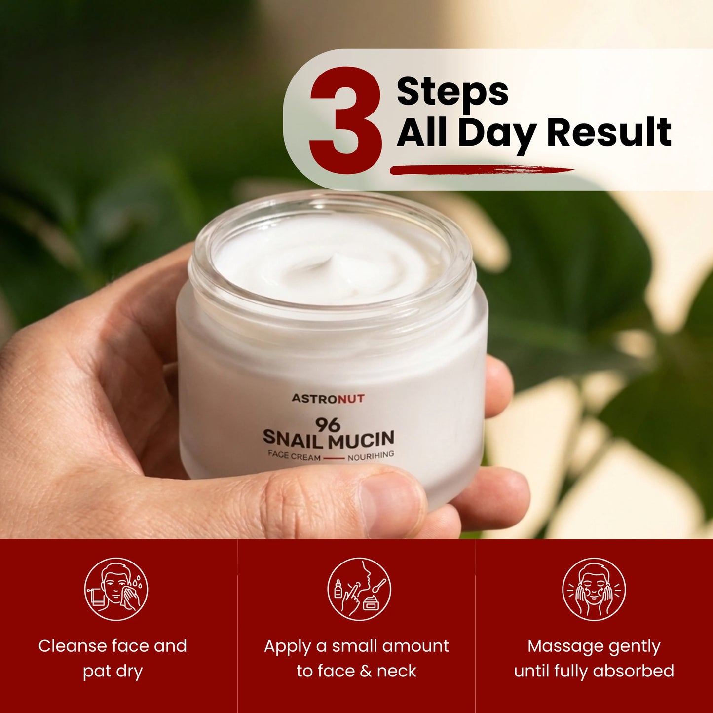 Astronut Men’s Snail Mucin Face Cream – Hydrate, Repair & Protect Against Aging