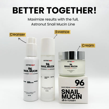 Astronut Men’s Snail Mucin Face Cream – Hydrate, Repair & Protect Against Aging