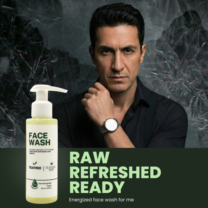 Tea Tree + Glycolic Acid Clarifying Face Wash