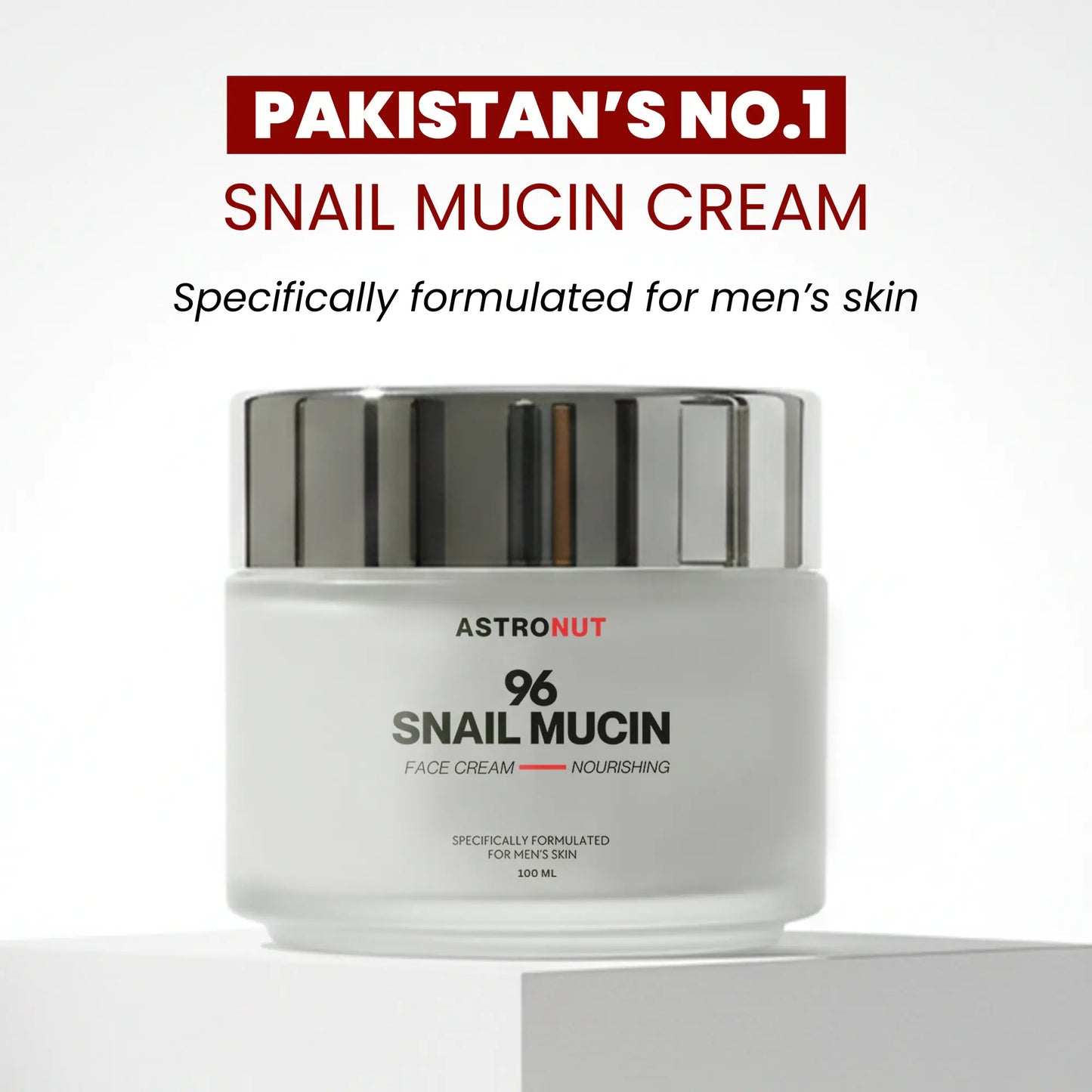 Astronut Men’s Snail Mucin Face Cream – Hydrate, Repair & Protect Against Aging