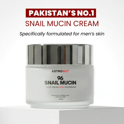 Astronut Men’s Snail Mucin Face Cream – Hydrate, Repair & Protect Against Aging