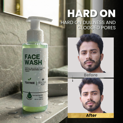 Tea Tree + Glycolic Acid Clarifying Face Wash