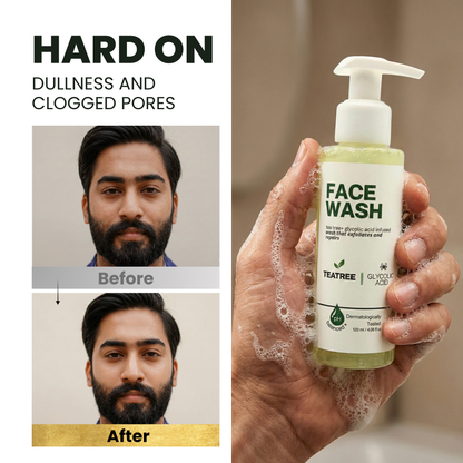 Tea Tree + Glycolic Acid Clarifying Face Wash