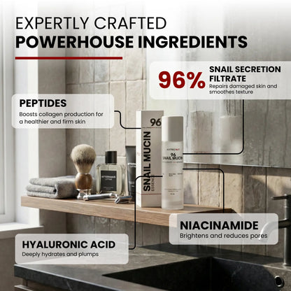 Astronut Men’s Snail Mucin Essence – Repair, Even Skin Tone & Shield From Pollution