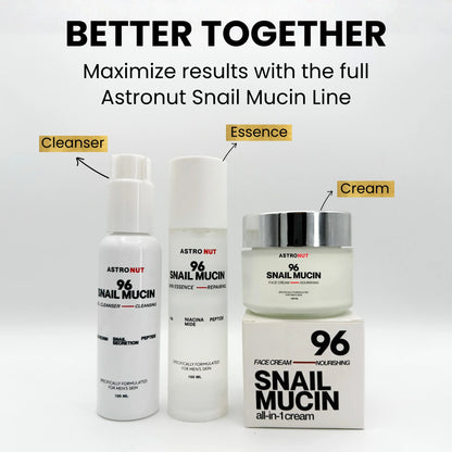 Astronut Men’s Snail Mucin Essence – Repair, Even Skin Tone & Shield From Pollution