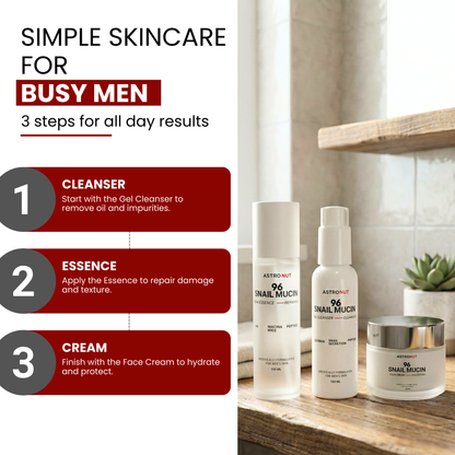 Snail Repair Complete Skincare Range – Cleanser + Essence + Cream