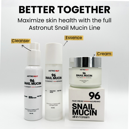 Snail Repair Complete Skincare Range – Cleanser + Essence + Cream