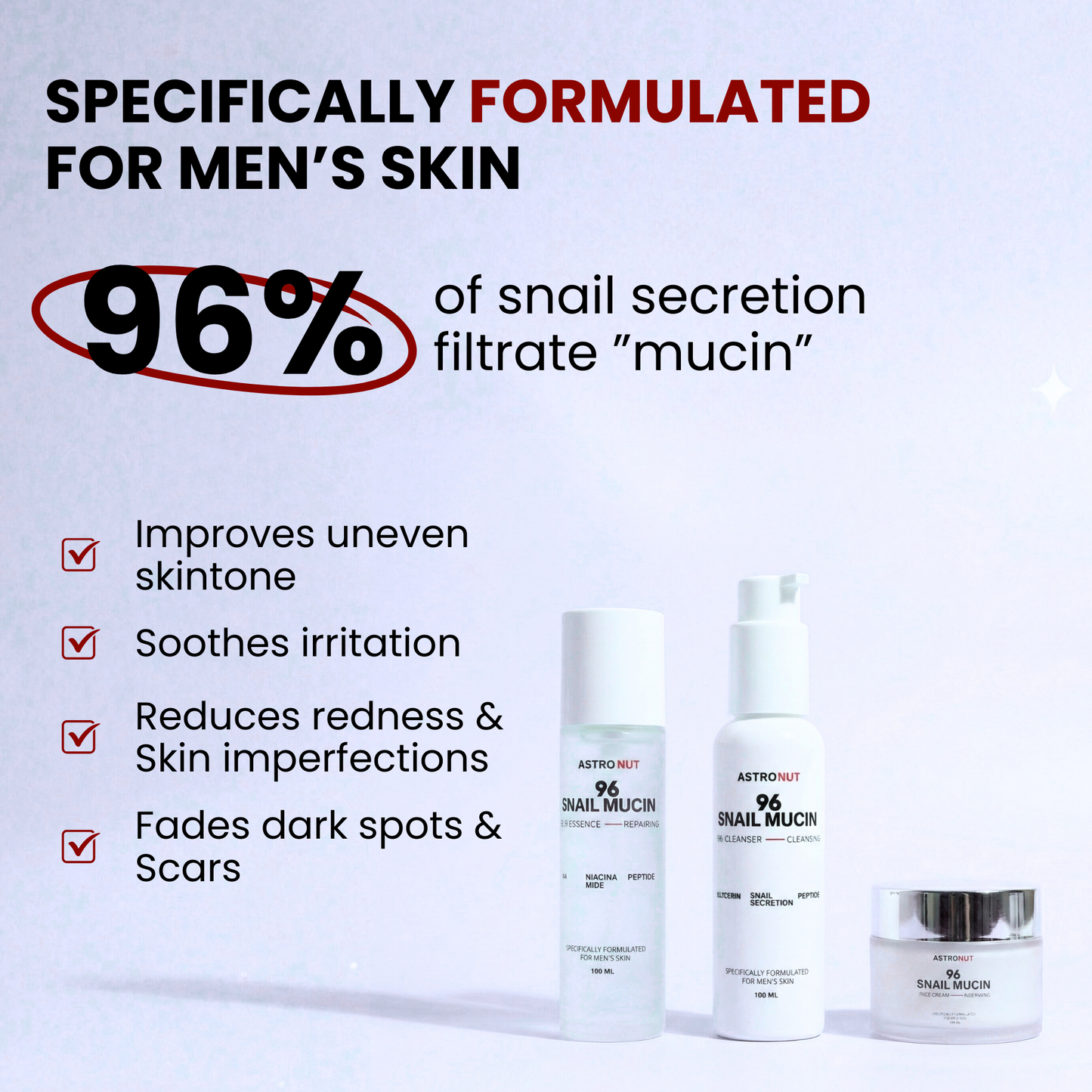 Snail Repair Complete Skincare Range – Cleanser + Essence + Cream