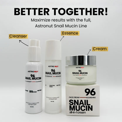 Astronut Men’s Snail Mucin Cleansing Face Wash – Deep Clean, Hydrate & Defend Skin